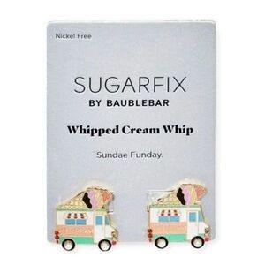 SUGARFIX by BaubleBar Earrings Whipped Cream Whip Ice Cream Truck